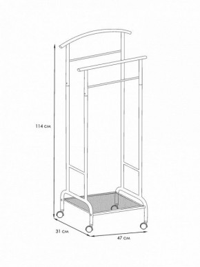 Вешалка для костюма Римини 2М в Воткинске - votkinsk.ok-mebel.com | фото 4