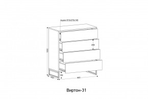 ВИРТОН 31 Комод (винтерберг) в Воткинске - votkinsk.ok-mebel.com | фото 2