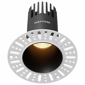Встраиваемый светильник Maytoni Dip DL120-10W-2.7K-TRS-B в Воткинске - votkinsk.ok-mebel.com | фото