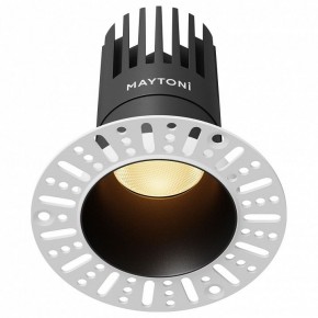 Встраиваемый светильник Maytoni Dip DL122-15W-2.7K-TRS-B в Воткинске - votkinsk.ok-mebel.com | фото