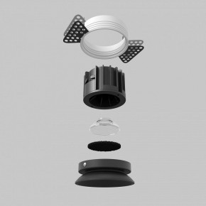 Встраиваемый светильник Maytoni Round DL058-12W2.7K-TRS-B в Воткинске - votkinsk.ok-mebel.com | фото 5