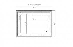Зеркало Лондон 800х600 с подсветкой Домино (GL7019Z) в Воткинске - votkinsk.ok-mebel.com | фото 8